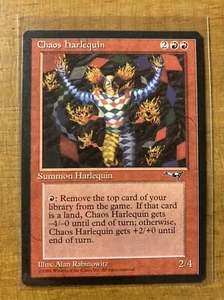 MTG ✨CHAOS HARLEQUIN ✨Alliances MINT Rare Reserve List 1996 NEVER PLAYED MTG NP - Picture 1 of 2