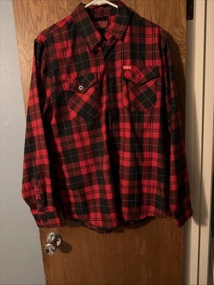 Dixxon Flannel Barrett Jackson мужские с длинным рукавом красный черный размер средний  - Изображение 1 из 3