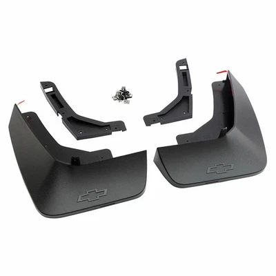 Protectores contra salpicaduras moldeados traseros Chevrolet Tahoe Suburban 2021-2026 86517284 negros OEM Foto 1 de 2