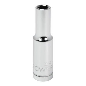 Powerbuilt 3/8 Inch Drive x 8 MM 6 Point Deep Socket - 641319 - Picture 1 of 5
