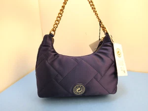 Kurt Geiger Recycled Quilted Crossbody Bag NWT w/ Pouch and Strap Navy - Picture 1 of 8