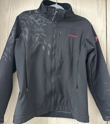 Women’s Mammut Windstopper Soft Shell Jacket Full Zip Black Large - Image 1 of 4