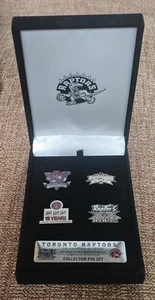 NBA 20 YEARS OF RAPTOR BASKETBALL Collectible 4 Pin Set - LE #006 / 122 - Picture 1 of 12