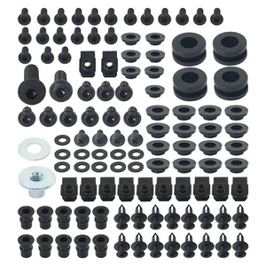 Stainless Steel Black Fairing Bolts Kit Fit Suzuki GSXR600 GSX-R750 GSXR1000 - Picture 1 of 5