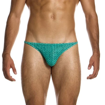 Modus Vivendi Illusion Thong mens underwear male string lined pouch silky mesh - Image 1 of 4