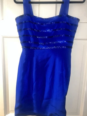 Vestido de fiesta vintage, azul, talla 6 Foto 1 de 4