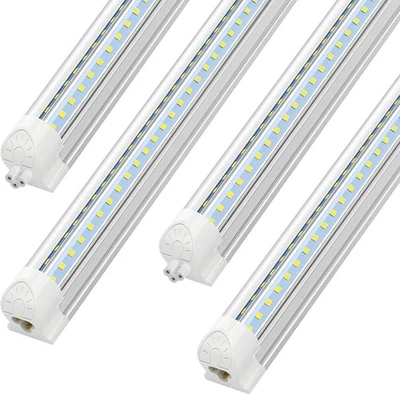 40W T8 4FT LED Tienda Luces Garaje Techo Luces LED Tubo 6000K Paquete de 4 Foto 1 de 4