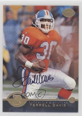 1996 Leaf Collectors Edition Authentic Signatures /2000 Terrell Davis Auto HOF - Image 1 of 2