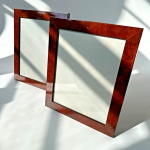 Set 2 Tizo Handarbeit 8x10 Rot Wurzelholz Passende Foto Bilderrahmen Italien - Bild 1 von 9