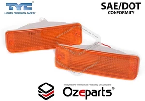 Set Pair LH+RH Front Bumper Lamp Bar Light Indicator For Toyota Hilux 88~97 - Picture 1 of 5