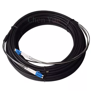 300M Outdoor Feld Faser Patchkabel LC auf LC UPC SM 9/125 Duplex Glasfaserkabel - Bild 1 von 4
