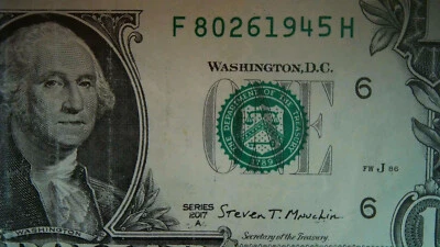 2017A Series $1 Dollar Birthday Note Aug. 26, 1945 F80261945H - Image 1 of 3