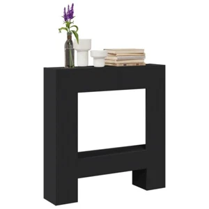 Kaminumrandung Schwarz 81x18x82 cm Holzwerkstoff - Bild 1 von 10