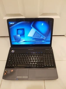 RARE WORKING Acer Aspire 6530 16" laptop AMD Turion Ultra ZM-86 4G RAM 320G HDD - Picture 1 of 13