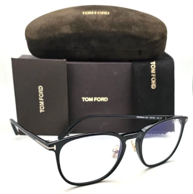 Nuevas gafas de lectura Tom Ford TF 5700-B 001 52-20 145 marcos negros y dorados lectores Foto 1 de 4