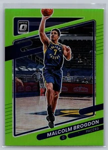 2021-22 Donruss Optic #23 Malcolm Brogdon Lime Green #/149 Indiana Pacers - Picture 1 of 2