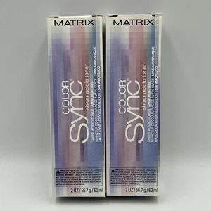 2- MATRIX Color Sync Sheer Acidic Toner Ammonia Free 2oz Brunette Ash (base 5-6) - Picture 1 of 4