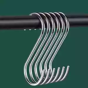 20Pcs S Hooks for Hanging,3.5 inch S Shaped Hooks for Kitchenware Pots - Picture 1 of 2