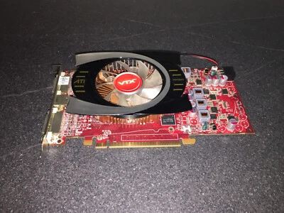 VTX 3D RADEON HD 4770 512MB DDR5 PCI-E GRAPHICS CARD DUAL DVI S-VIDEO - WORKING - Image 1 of 4