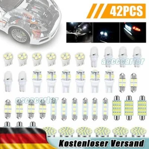 42Pcs Innenraumbeleuchtung Lampe L-E-D Auto Licht T10 SMD Birne Leselicht DC 12V - Picture 1 of 6