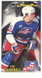 1993-94 Fleer PowerPlay #499 Jim Campbell USA Hockey - Picture 1 of 2