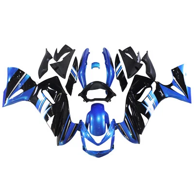 Carenados para Kawasaki 2006 2007 2008 Ninja 650R 06 07 08 carrocería - negro azul Foto 1 de 4