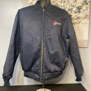 VINTAGE Pepsi Jacket Aramark Navy Unisex Size 1XLG - Picture 1 of 5