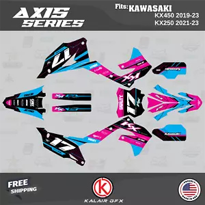 Graphics Kit for KAWASAKI KX450 (2019-2023) Axis Series - MAGENTA - Picture 1 of 6
