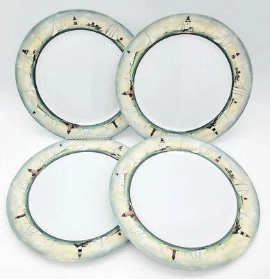 JUEGO DE 4 Placas MELAMINA Evolution Sakura By The Sea David Carter Marrón 11" Foto 1 de 4