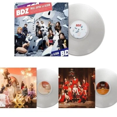 TWICE Japan Album 3 Set BDZ &TWICE Perfect World LP Vinyl Record Limited FedEx - Image 1 of 4