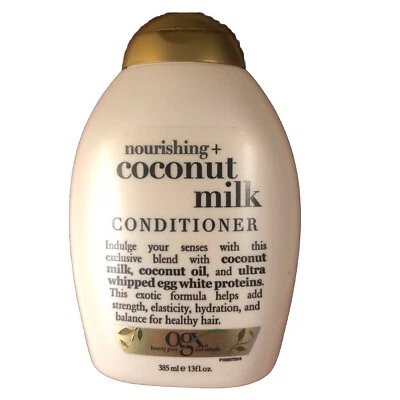Acondicionador nutritivo + leche de coco Ogx 13 oz sin sulfato Foto 1 de 3
