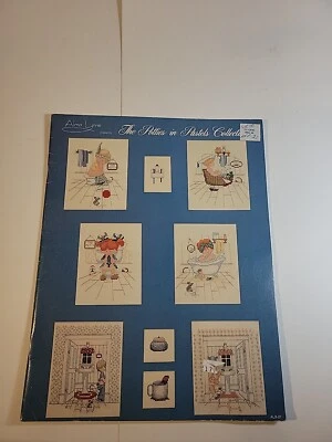 RARE 1984 Alma Lynne Cross Stitch Pattern The Potties in Pastels Collection - Image 1 of 4