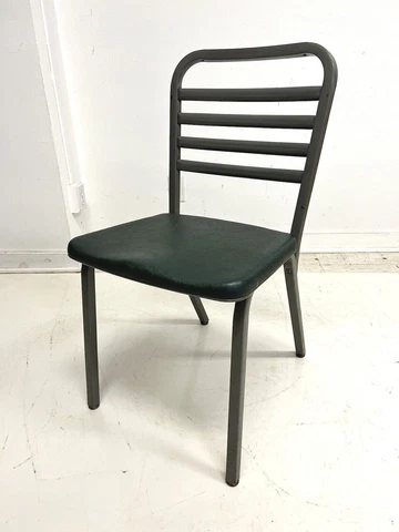 Vintage INDUSTRIAL OFFICE CHAIR desk tanker mid century modern metal cosco 60s Cover