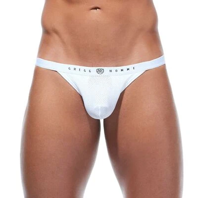 Gregg Homme Room-Max Air Thong mens underwear string brief enhancing bulge pouch - Image 1 of 4