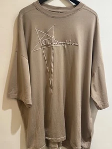 Rick Owens x Champion Small Oversized Tommy T-Shirt SIZE large - Picture 1 of 9