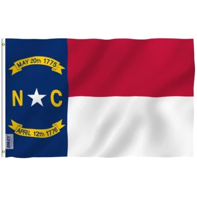 Anley Fly Breeze 3x5 Foot North Carolina State Flag - North Carolina NC Flags - Image 1 of 4