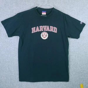 Champion Harvard University T Shirt VERITAS Large Unisex Dark Blue - Picture 1 of 9