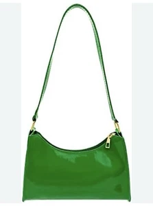 Vivienne Fox Shoulder / Underarm Bag Faux Leather Versatile Zipper Green Chic - Picture 1 of 3