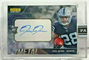 Josh Jacobs 2019 Panini Instant Metall Sigs Autogramm Auto RC #' D 6/10 - - Bild 1 von 2