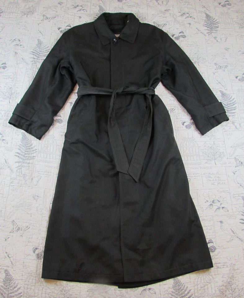 Abrigo verde llovizna Sax Fifth Ave abrigo forro extraíble lluvia EE. UU. Hombres 40R de colección Foto 1 de 4