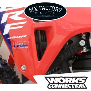 CRF250 R RWE CRF450 2025-26 Radiator Braces Works Connection Black R RWE 2026 MX - Picture 1 of 5