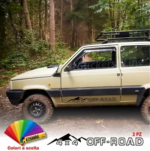 Adesivi compatibili per Fiat Panda 4x4 OFF ROAD fuoristrada 4wd sisley MONTAGNE - Imagen 1 de 2