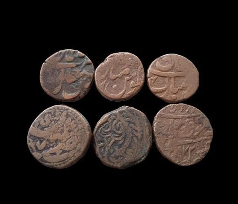 Lot # 6 Copper Paisa (Sikh/Durrani PERIOD MULTAN MINT, Afghan Civic,Mughal) Rare Cover