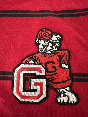 Georgia Bulldogs polo XXL mens shirt red black 100% cotton new with tags Cover
