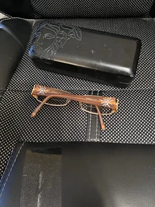 Versace Brille Brillengestell Only Gold Kristall Italy 51/16 Mod 1135 B Gebraucht - Bild 1 von 4
