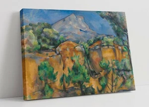 PAUL CEZANNE, MONT SAINTE-VICTOIRE - TELA INCORNICIATA PREMIUM STAMPA IMMAGINE - Foto 1 di 3