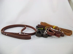 3/4 Zoll breite ca. 6 Fuß lange Latigo Leder Hundeleine - Bild 1 von 4