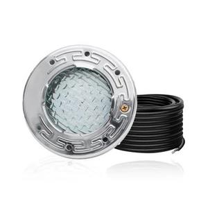 6 Inch Spa Light for Inground Pool Led, 50FT AC120V 6 Inch White Pool Lights,... - Picture 1 of 6