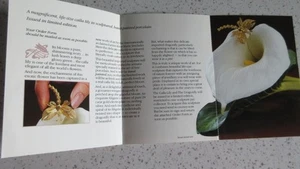 FRANKLIN MINT ADVERTISING GALLA LILY & THE DRAGONFLY (last time) - Picture 1 of 1