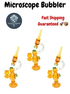 12" Heavy Glass Bong Microscope Bubbler Smoking Water Pipe Hookah - Picture 1 of 8